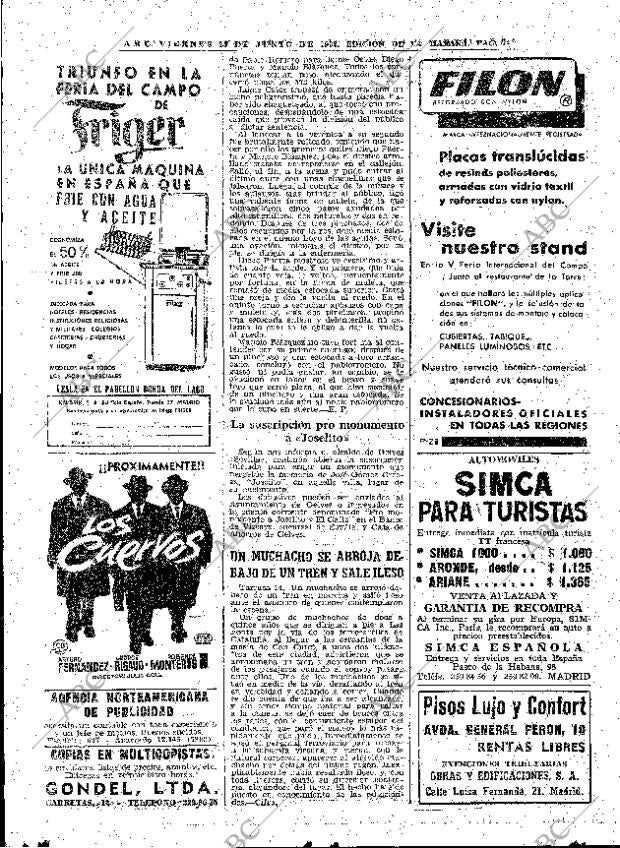 ABC MADRID 15-06-1962 página 74
