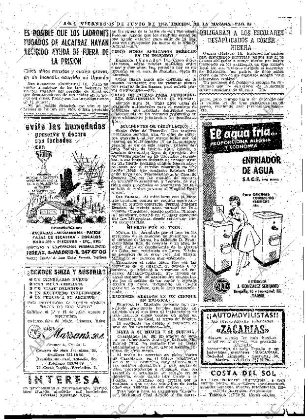 ABC MADRID 15-06-1962 página 85