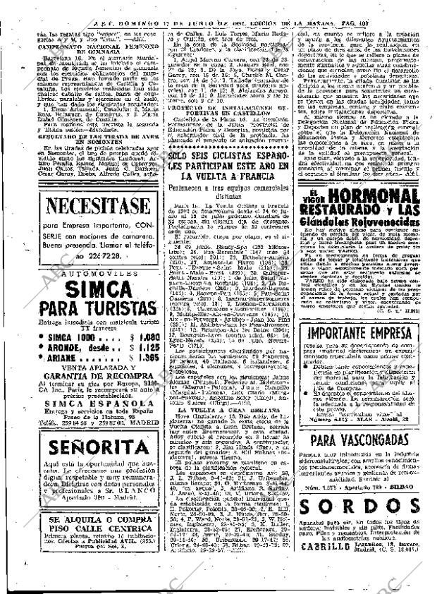 ABC MADRID 17-06-1962 página 108