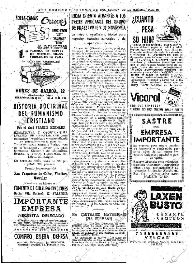 ABC MADRID 17-06-1962 página 88