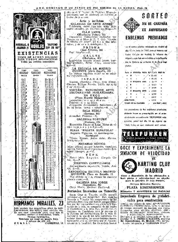ABC MADRID 17-06-1962 página 94