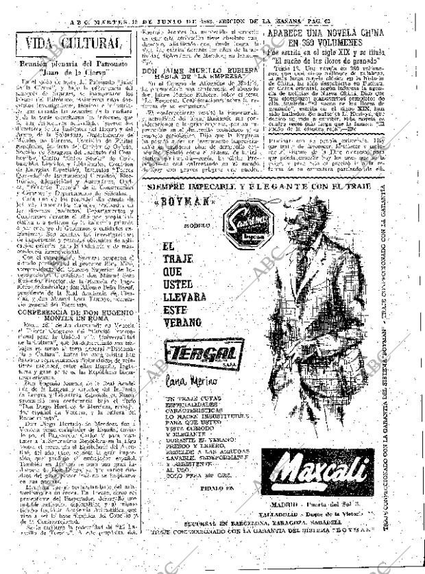 ABC MADRID 19-06-1962 página 63