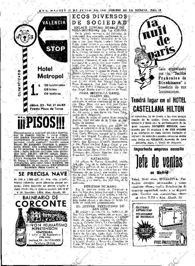 ABC MADRID 19-06-1962 página 66