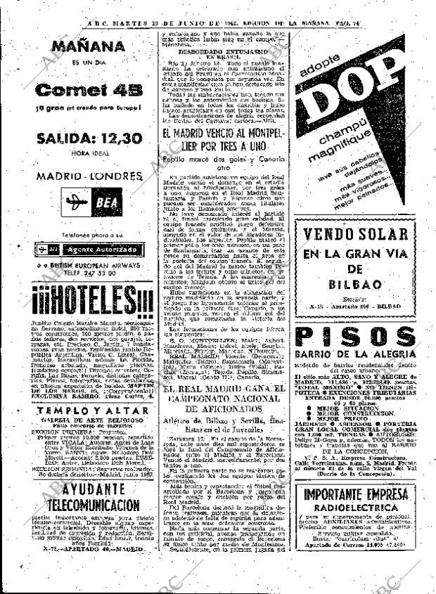 ABC MADRID 19-06-1962 página 74