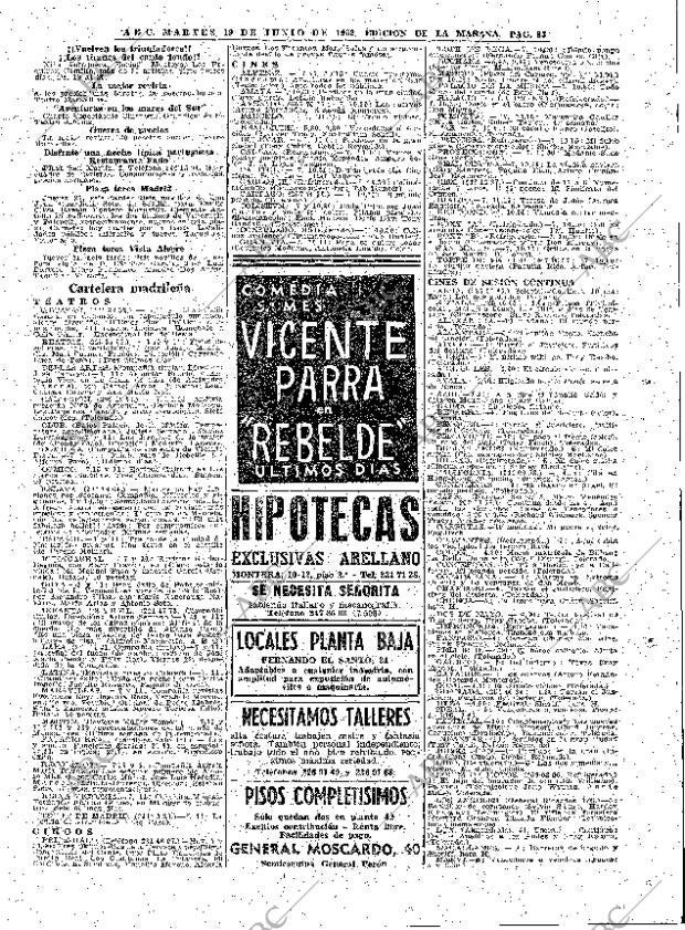 ABC MADRID 19-06-1962 página 83