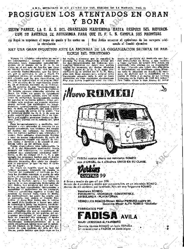 ABC MADRID 20-06-1962 página 51