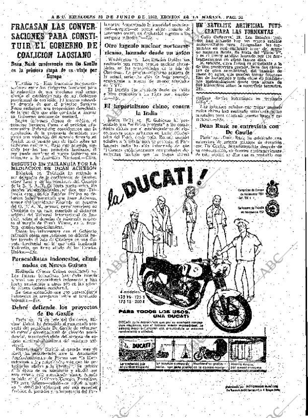 ABC MADRID 20-06-1962 página 53