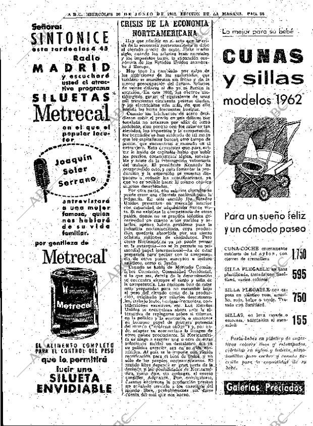 ABC MADRID 20-06-1962 página 56