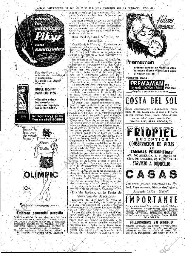 ABC MADRID 20-06-1962 página 68