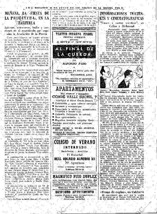 ABC MADRID 20-06-1962 página 81