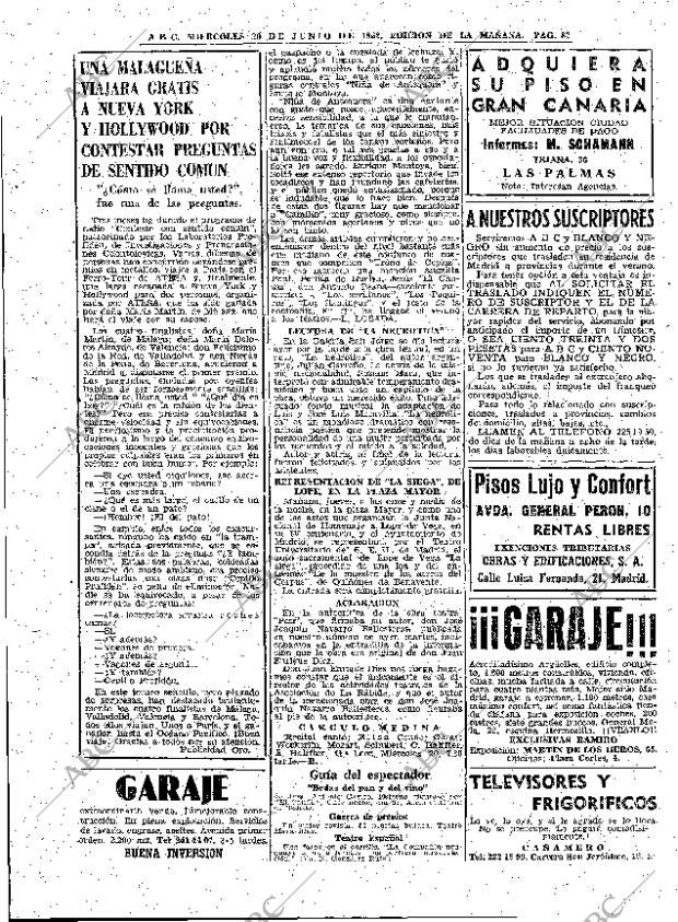 ABC MADRID 20-06-1962 página 82