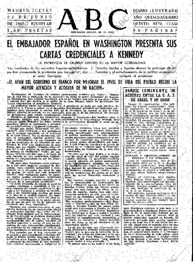 ABC MADRID 21-06-1962 página 47