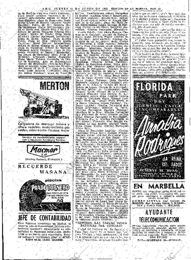 ABC MADRID 21-06-1962 página 58