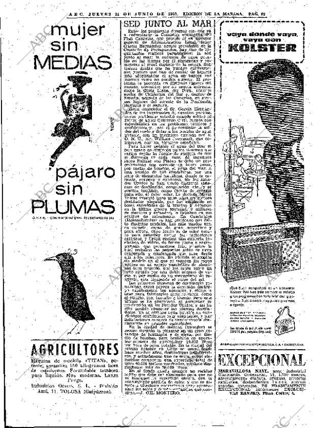 ABC MADRID 21-06-1962 página 62