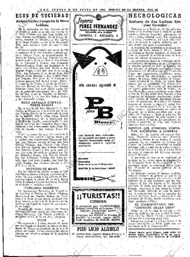 ABC MADRID 21-06-1962 página 66