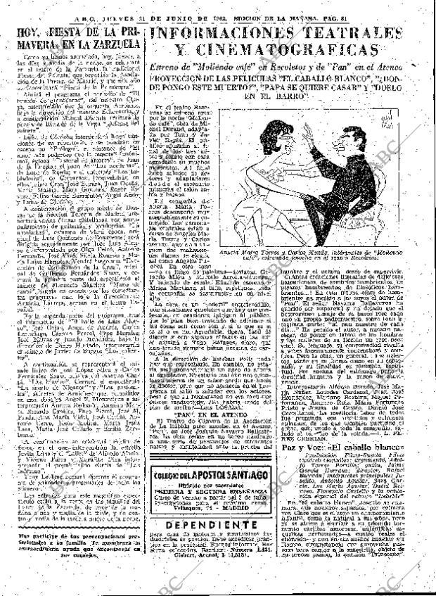 ABC MADRID 21-06-1962 página 81