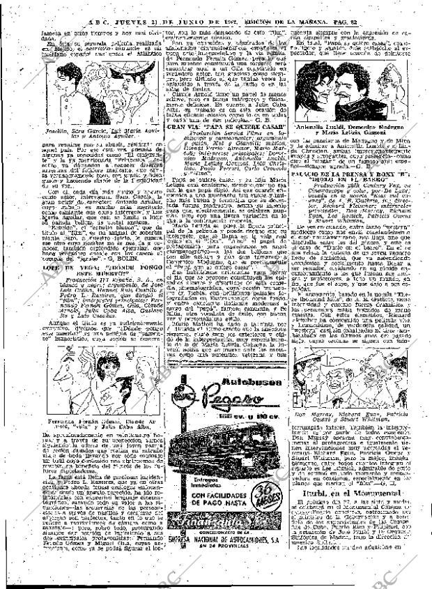 ABC MADRID 21-06-1962 página 82