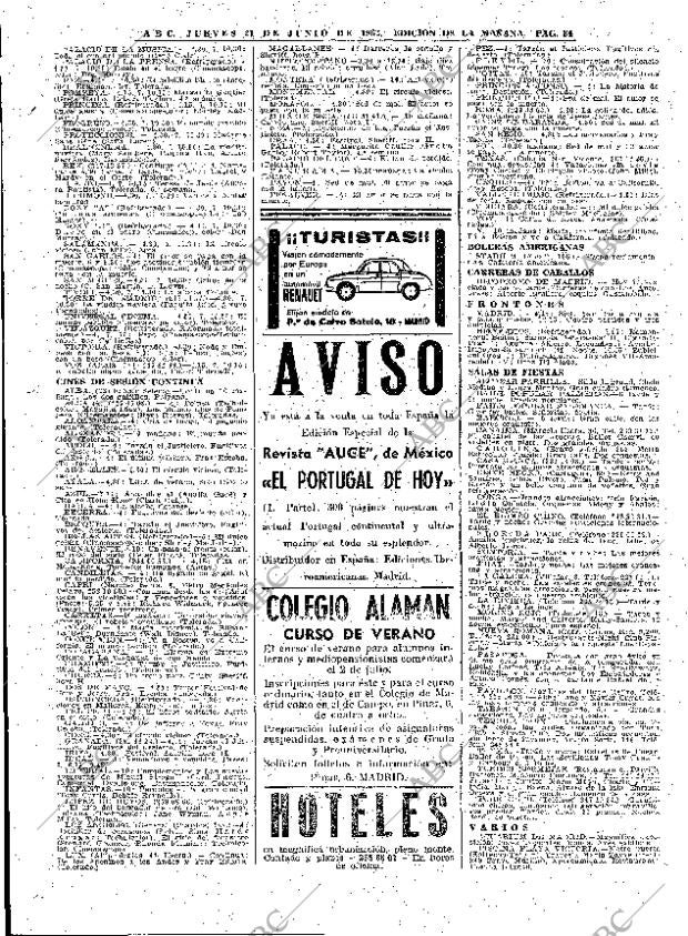 ABC MADRID 21-06-1962 página 84
