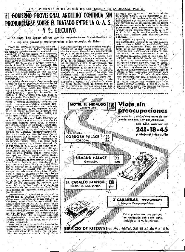 ABC MADRID 22-06-1962 página 49