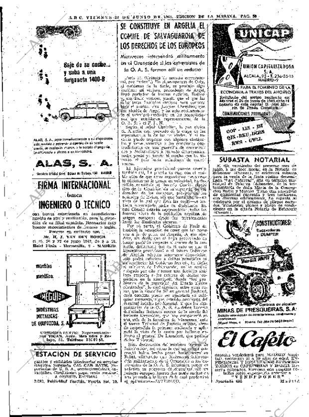 ABC MADRID 22-06-1962 página 50