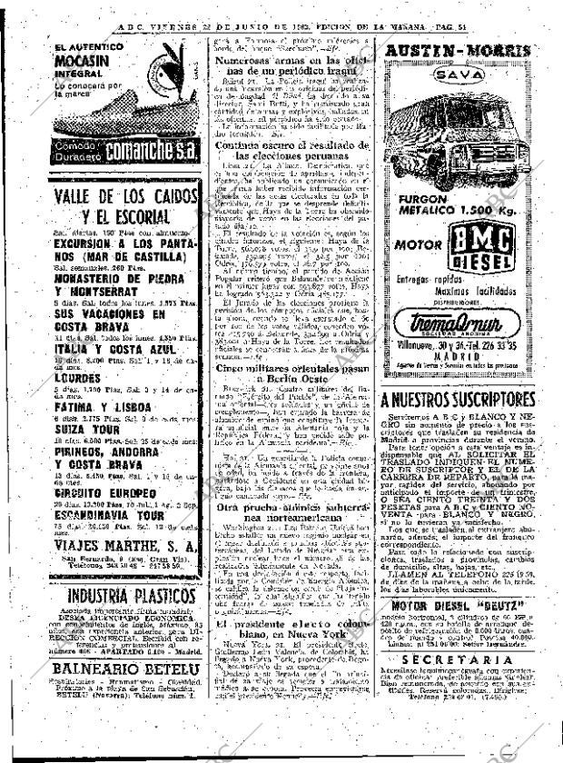 ABC MADRID 22-06-1962 página 54