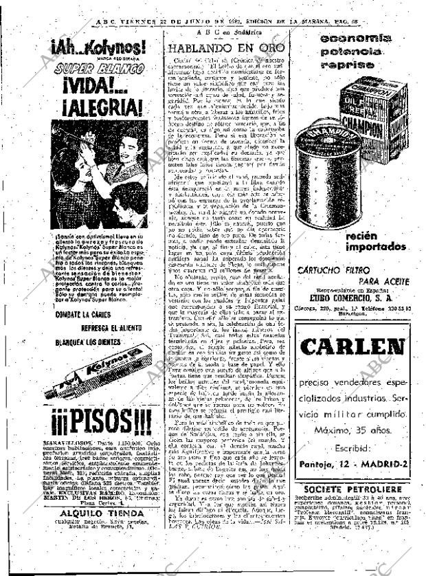 ABC MADRID 22-06-1962 página 58