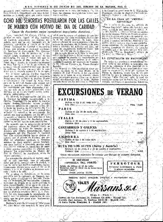 ABC MADRID 22-06-1962 página 61