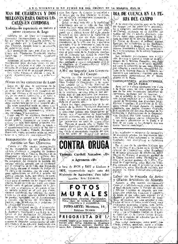 ABC MADRID 22-06-1962 página 69