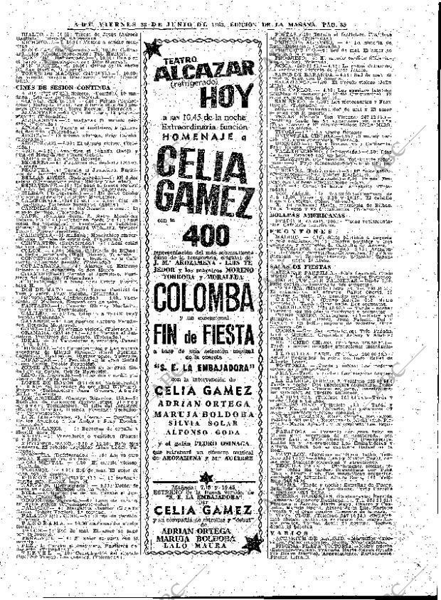 ABC MADRID 22-06-1962 página 85