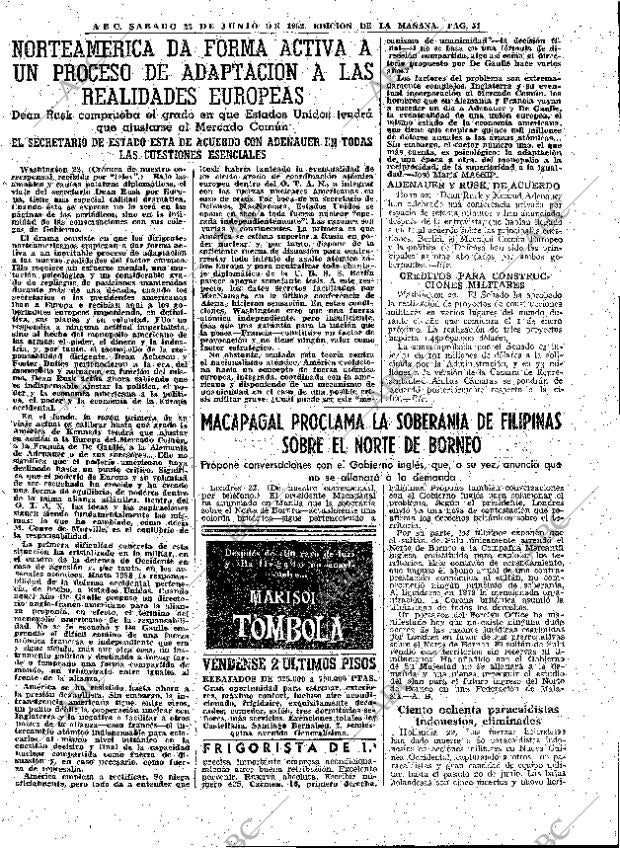 ABC MADRID 23-06-1962 página 51