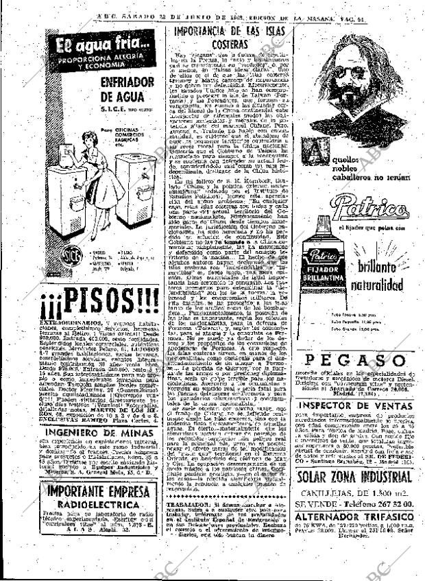 ABC MADRID 23-06-1962 página 54