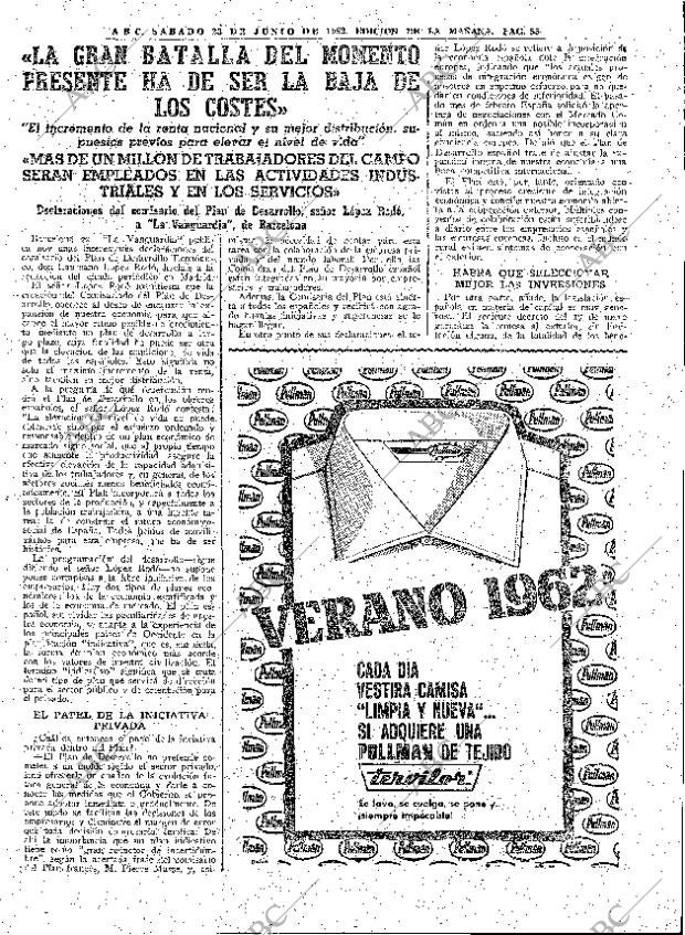 ABC MADRID 23-06-1962 página 55