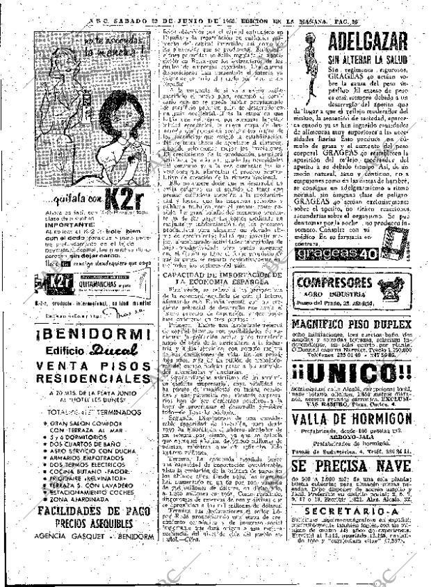 ABC MADRID 23-06-1962 página 56