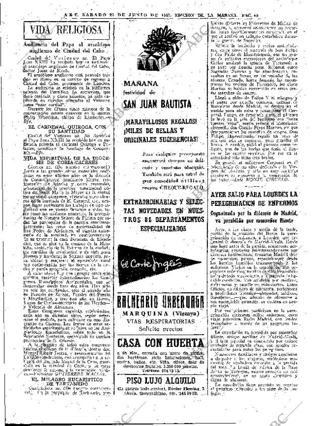 ABC MADRID 23-06-1962 página 68