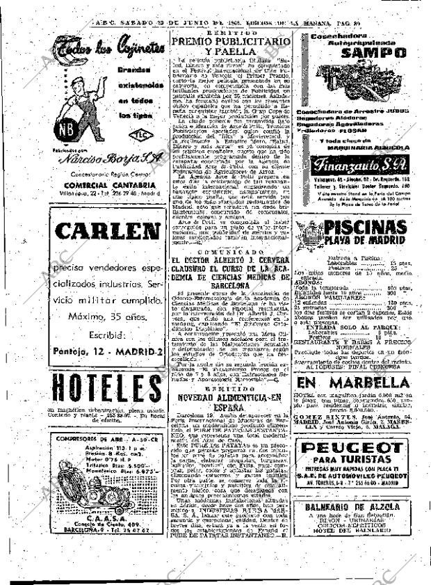 ABC MADRID 23-06-1962 página 80
