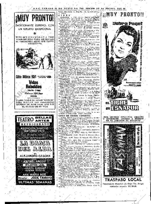 ABC MADRID 23-06-1962 página 84