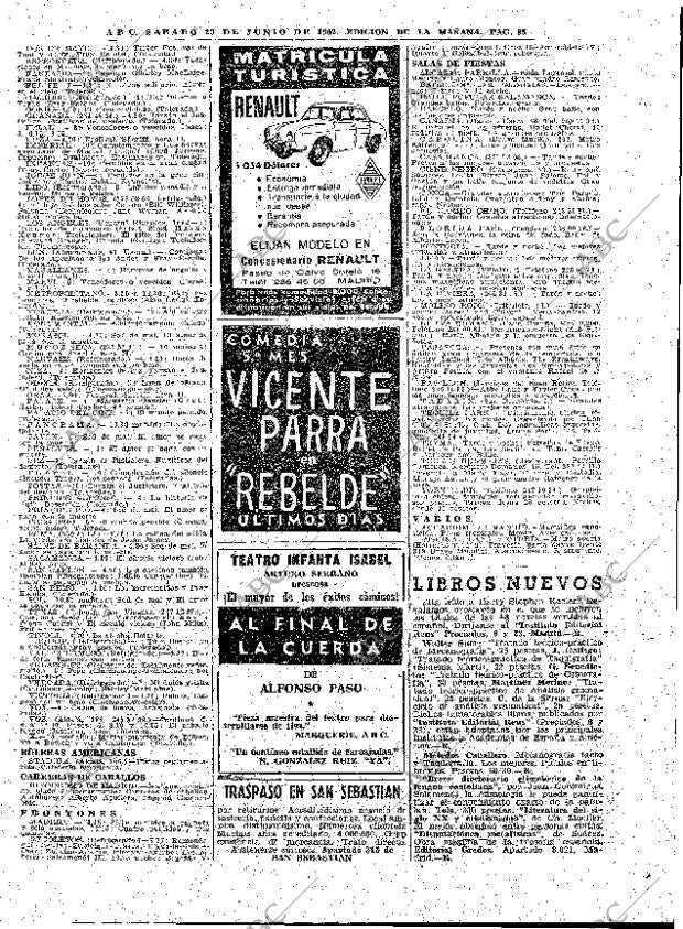 ABC MADRID 23-06-1962 página 85