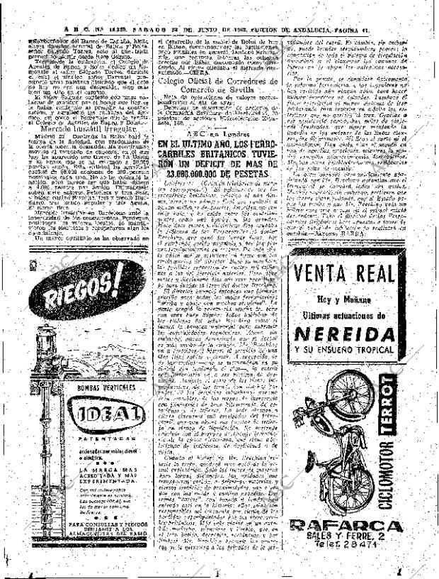 ABC SEVILLA 23-06-1962 página 11