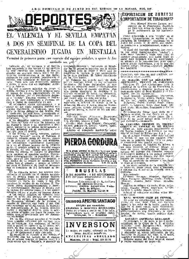 ABC MADRID 24-06-1962 página 109