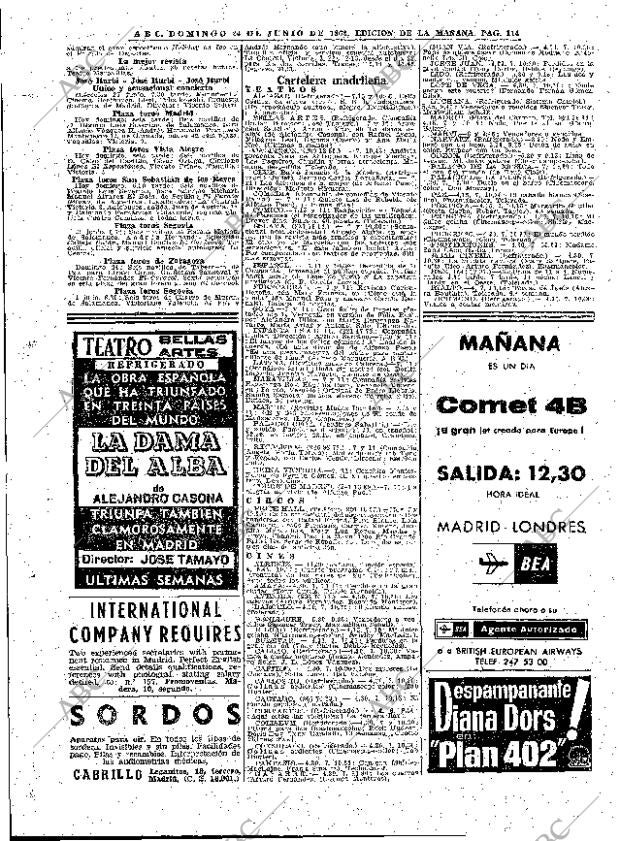 ABC MADRID 24-06-1962 página 114