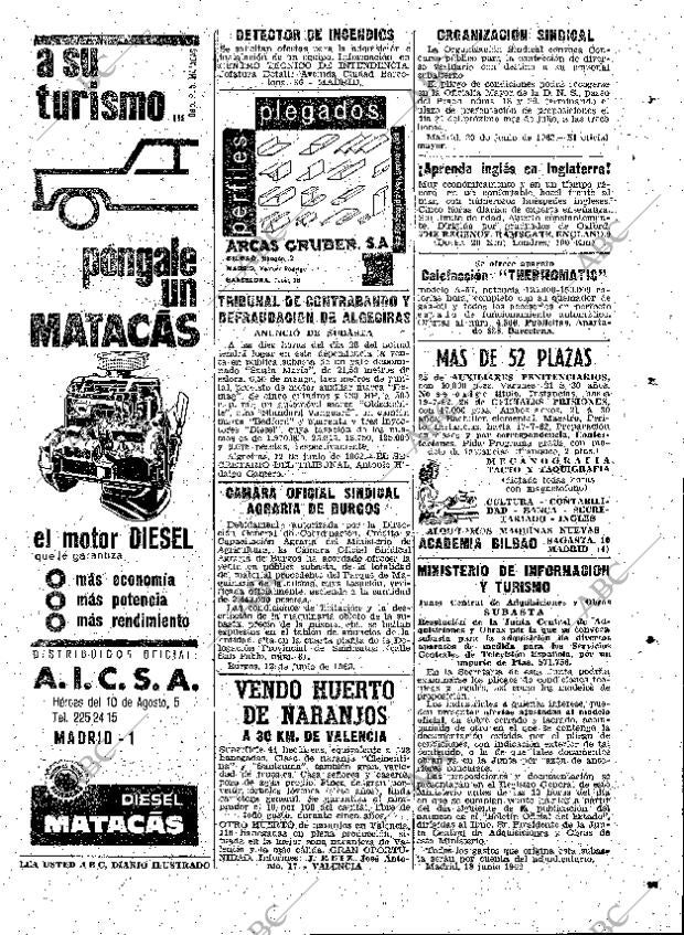 ABC MADRID 24-06-1962 página 125