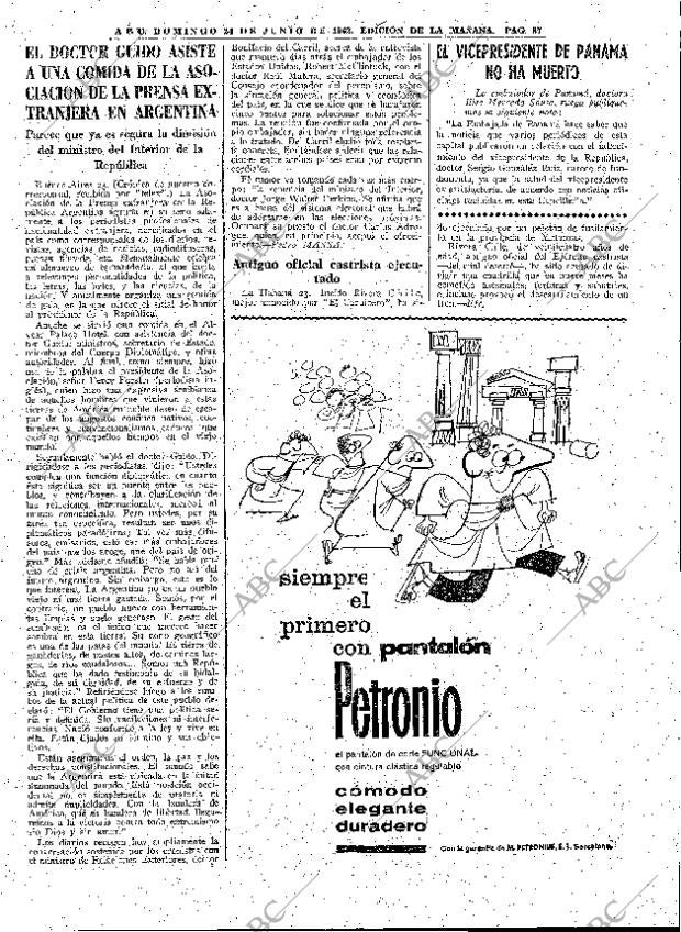 ABC MADRID 24-06-1962 página 87