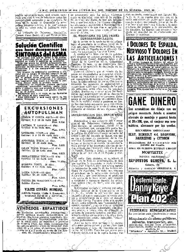 ABC MADRID 24-06-1962 página 90