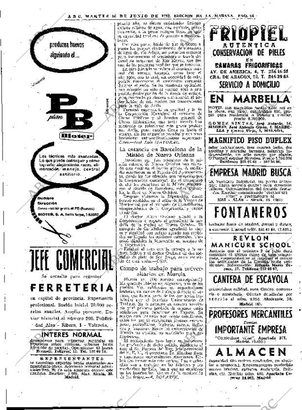 ABC MADRID 26-06-1962 página 64