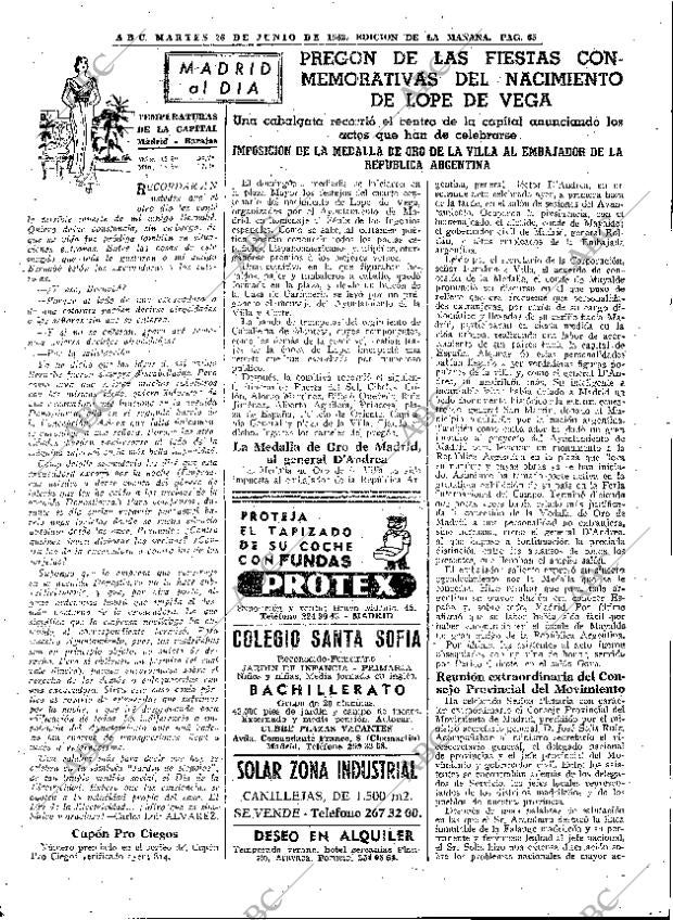 ABC MADRID 26-06-1962 página 65