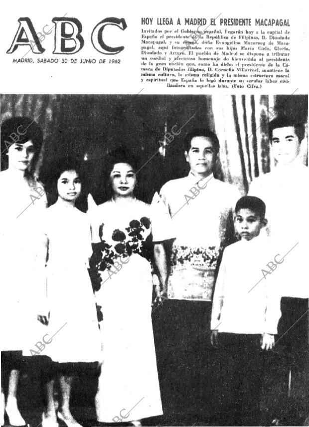 ABC MADRID 30-06-1962 página 1