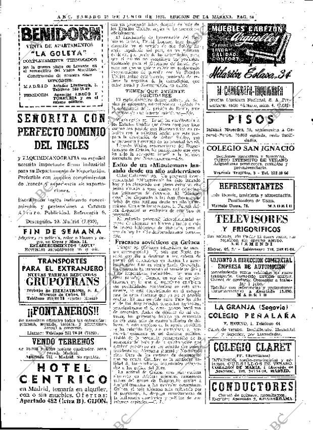 ABC MADRID 30-06-1962 página 54