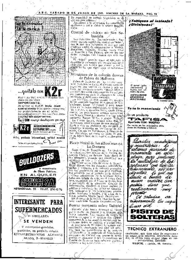 ABC MADRID 30-06-1962 página 70