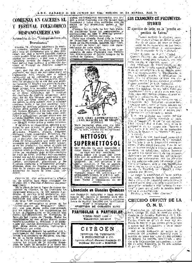 ABC MADRID 30-06-1962 página 71