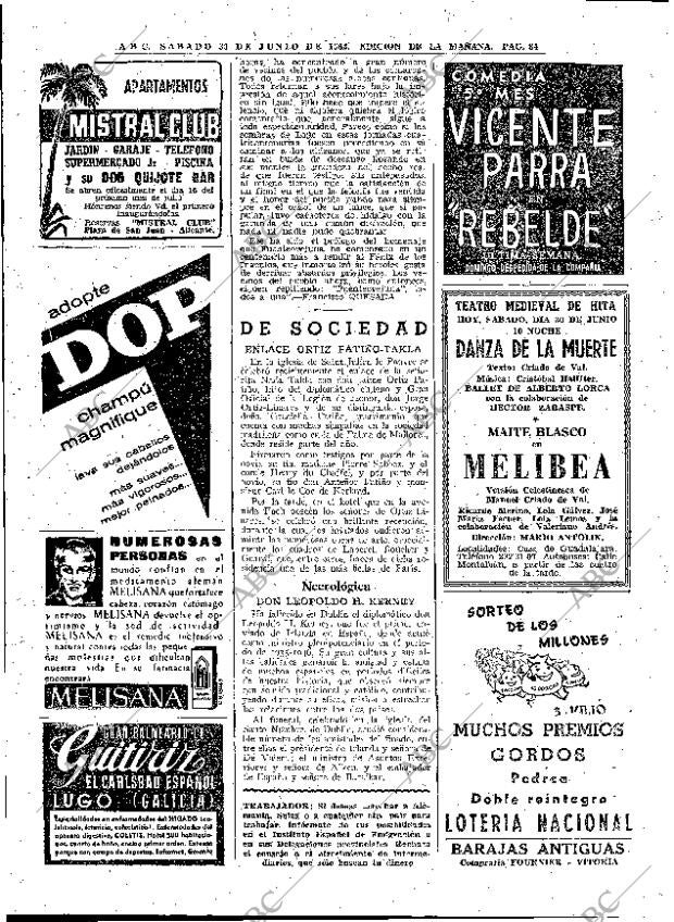 ABC MADRID 30-06-1962 página 84
